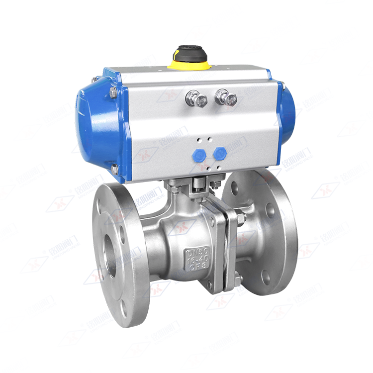气动法兰球阀