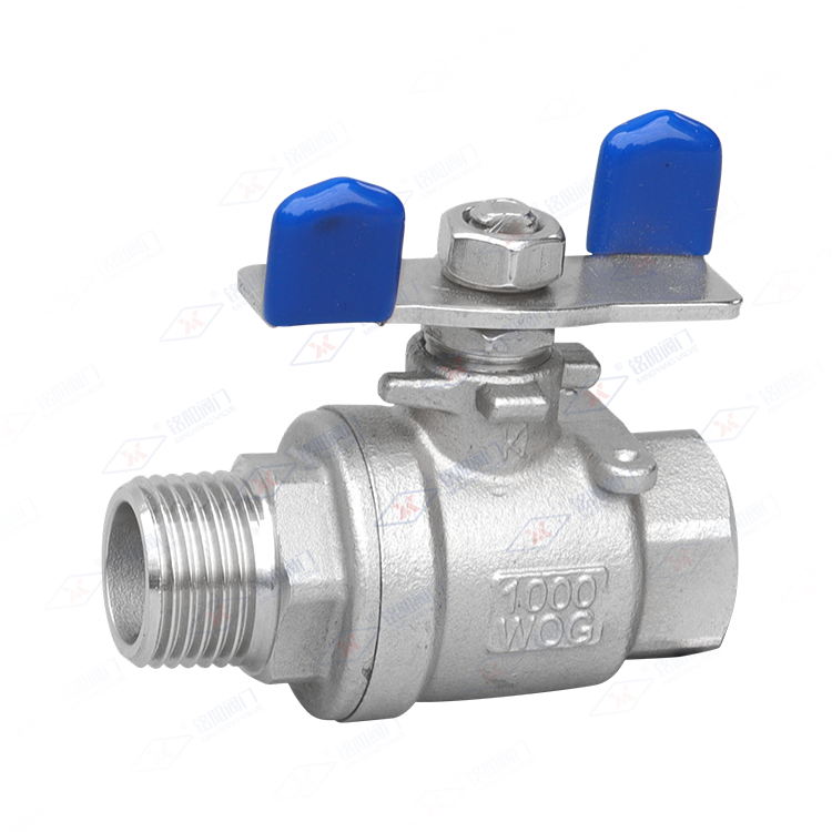 蝶型内外丝球阀