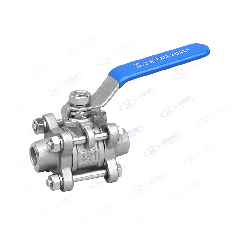 三片式对焊球阀